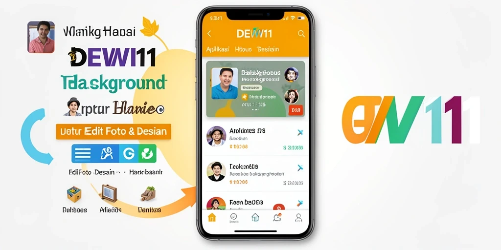 Antarmuka DEWI11 dengan fitur penghapusan latar belakang yang intuitif.