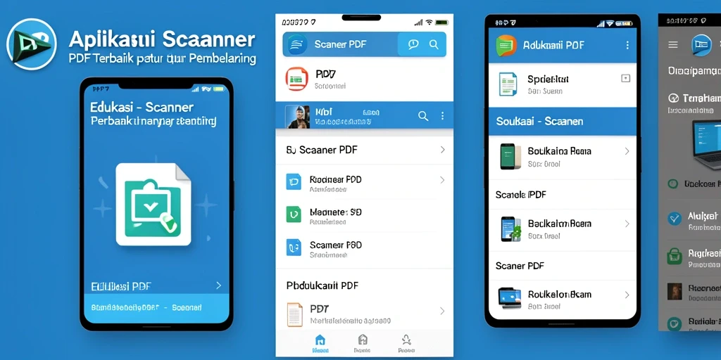 Tampilan antarmuka pengguna aplikasi Scanner PDF PP7 yang intuitif dan modern.