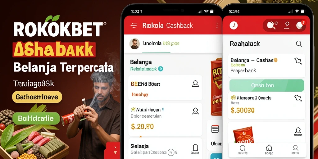 Antarmuka ROKOKBET yang sederhana dengan fitur cashback yang jelas.
